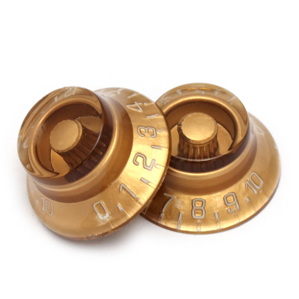 Guitar Speed Control Knobs Volume Tone Knobs Top Hat Knob for LP SG ES Gold 4Pcs