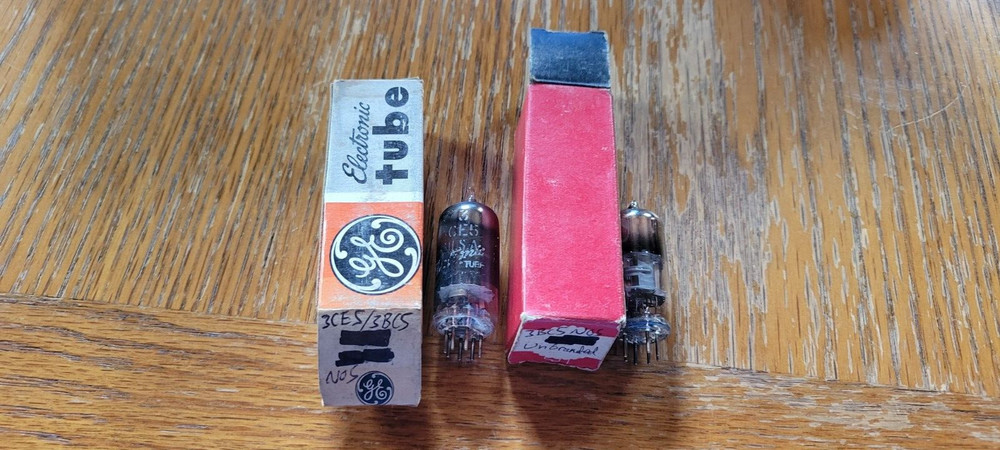 (2) GE/Unbranded NOS 3BC5/3CE5 Vacuum Tubes Tested