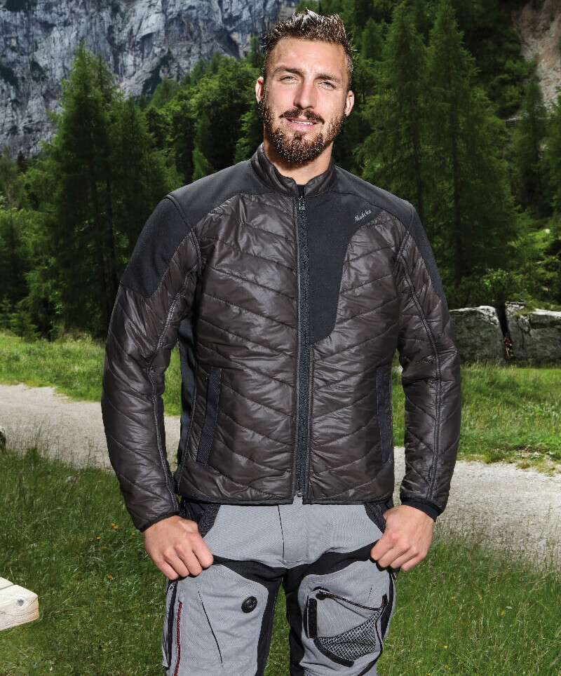 Mens Motorcycle Thermal Jacket 5XL - Modeka Midlayer Super Warm with 2 Outer Pockets