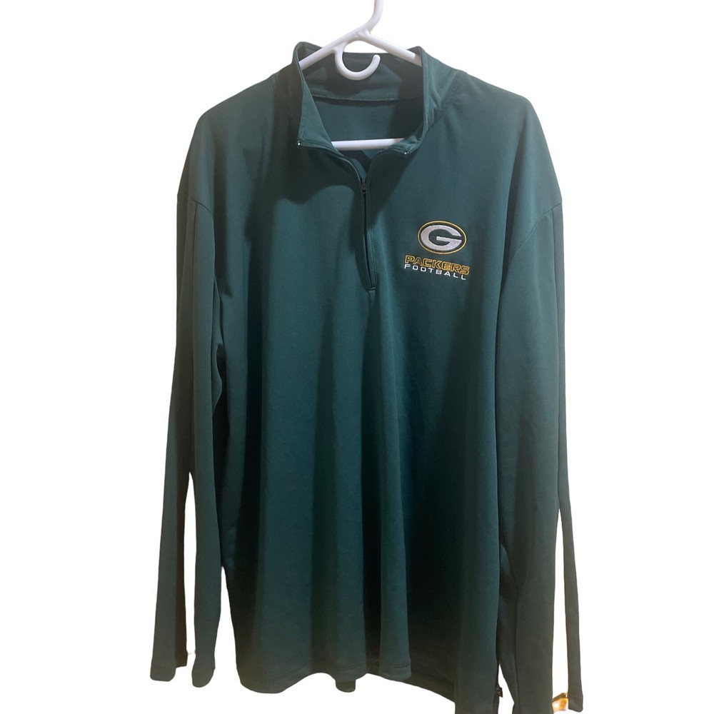 Greenbay Packer Quarter Zip pullover Jacket 2XL