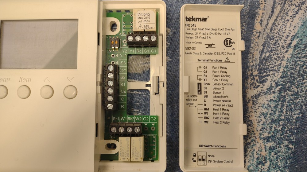 Tekmar 545 tn4 tekmarNet Thermostat