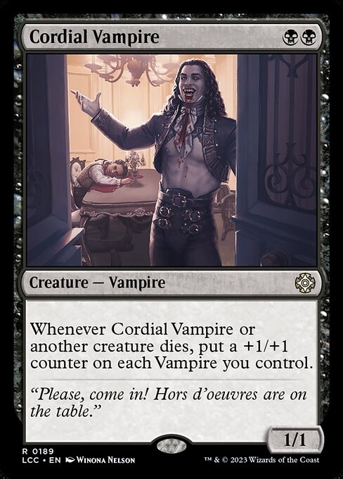 Cordial Vampire 189 R Normal LCC MTG NM