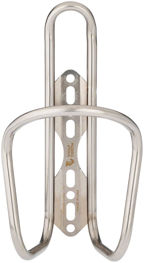 Wolf Tooth Morse Water Bottle Cage - Titanium