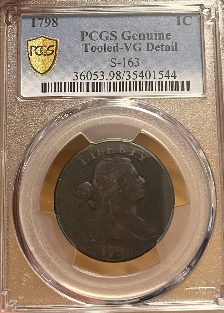1798 PCGS VG details Draped Bust Large Cent