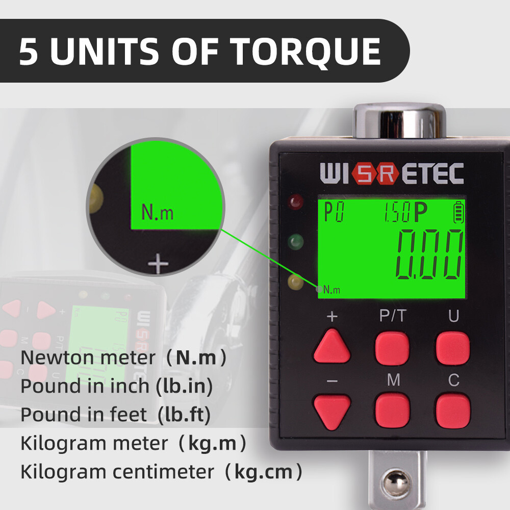 Digital Torque Meter Digital Backlight Display Torque Tester Two Q9J0