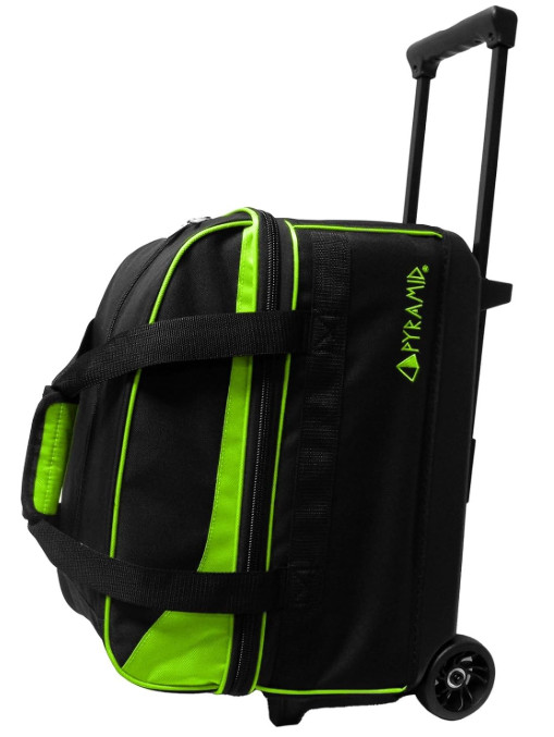 Prime Double Roller 2-Ball Bowling Bag w/ Shoe Compartment & Locking Handle