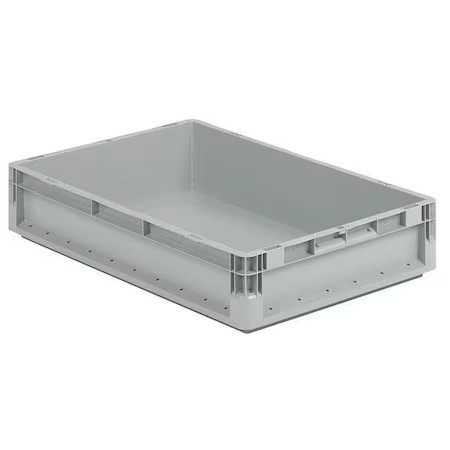 Ssi Schaefer Elb6120.Gy1 Solid & Stackable Straight Wall Storage Container, 6.1