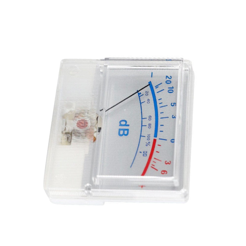 White Panel High-Precision Audio Power Amplifier VU Meter DB Level Header C