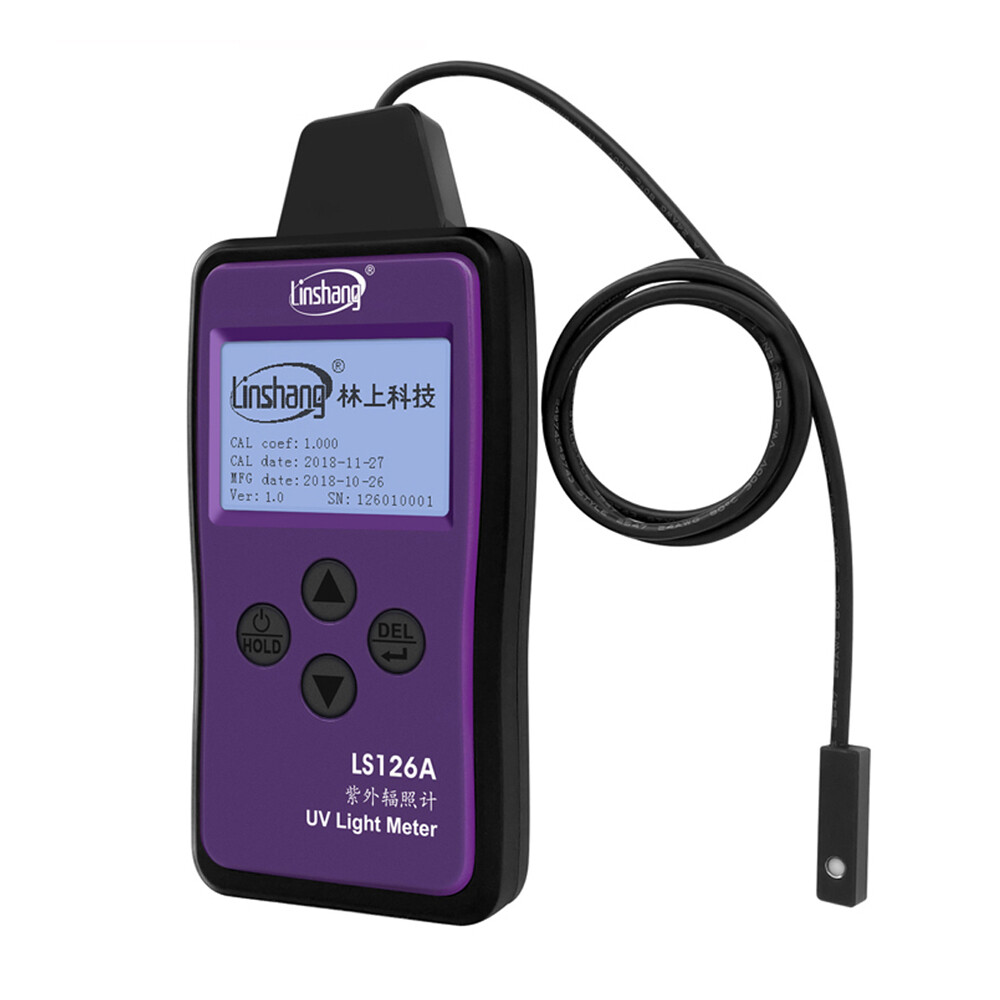 UV Light Meter Intensity Meter Ultraviolet Irradiance for UVA LED Light Source