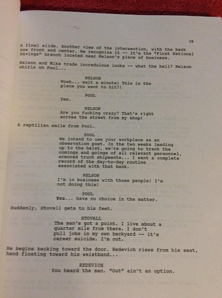ORIGINAL SCRIPT STYX PETER WELLER BRYAN BROWN ANGUS MACFAYDEN ALEX WRIGHT