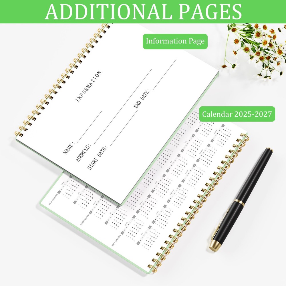 HAUTOCO Check Registers for Personal Checkbook, Transaction Expense Green