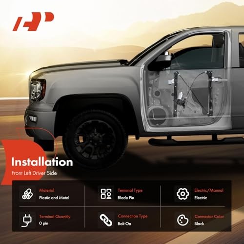 Front Left Driver Side Power Window Regulator Without Front Driver Side (LH)