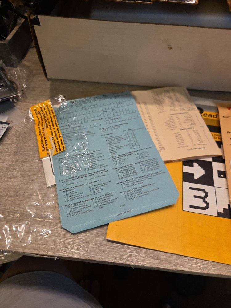 Vintage Texas Instruments Ti-99/4A (PHCOO4A) Home Computer Bundle Untested