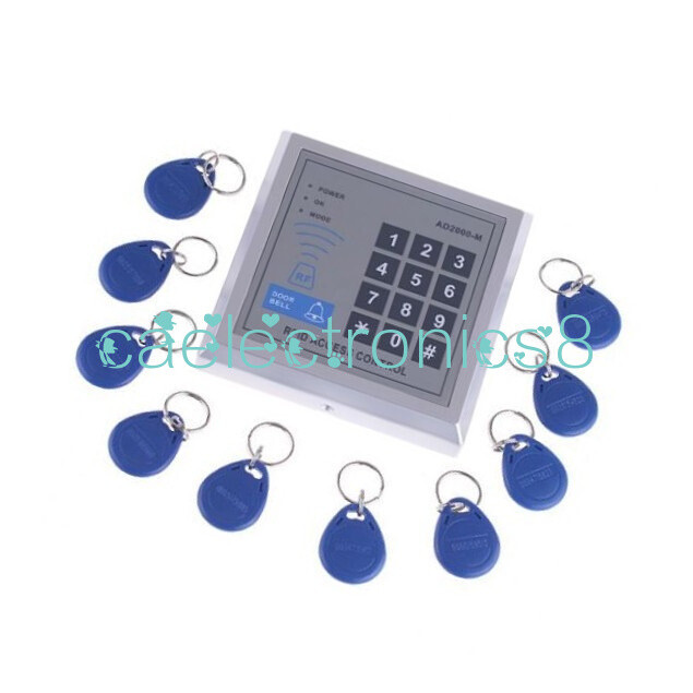 Security RFID Proximity Entry Door Lock Access Control System 500 User +10 Keys