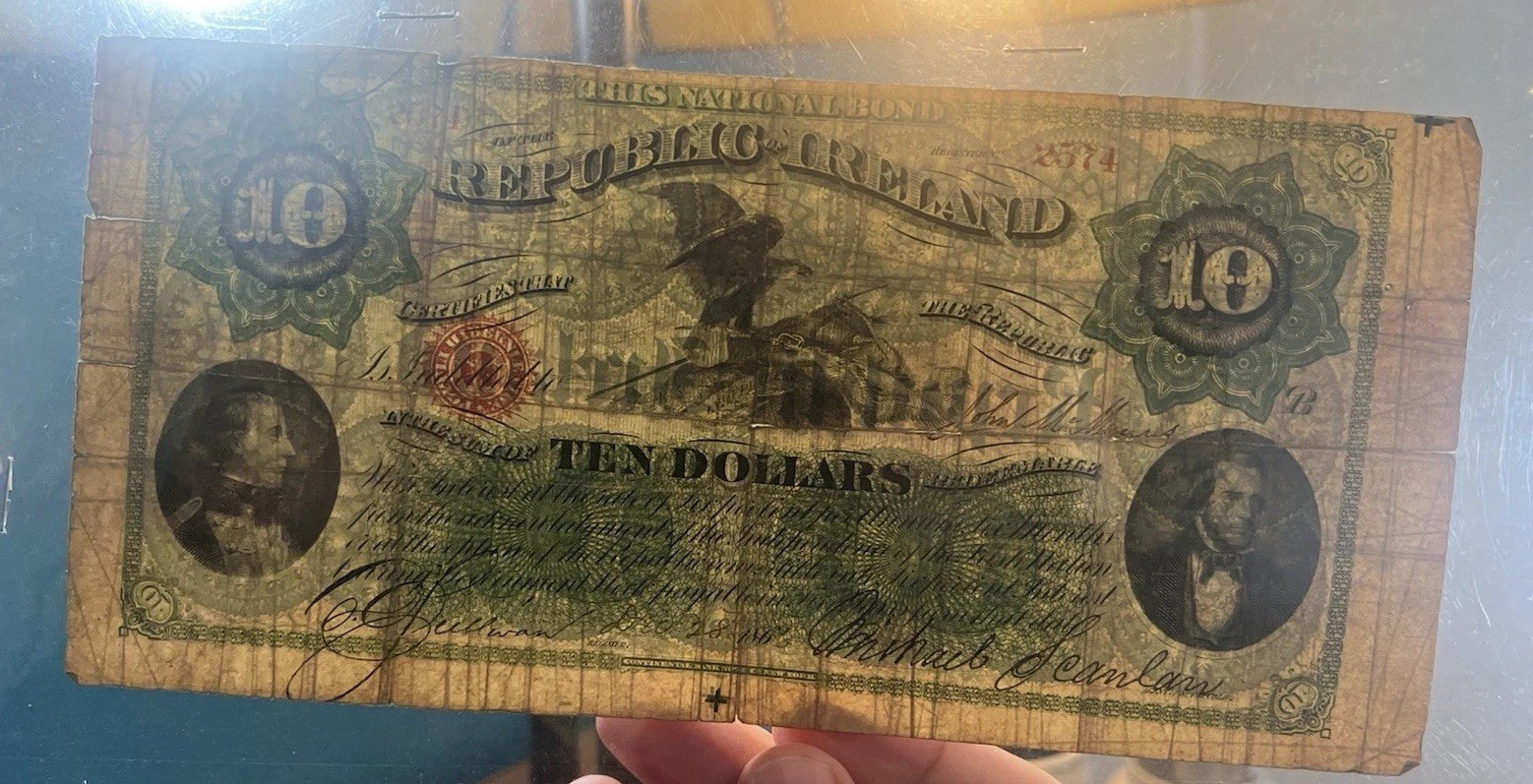 Fenian Irish Republic of Ireland Type II Issue $10 Dollars