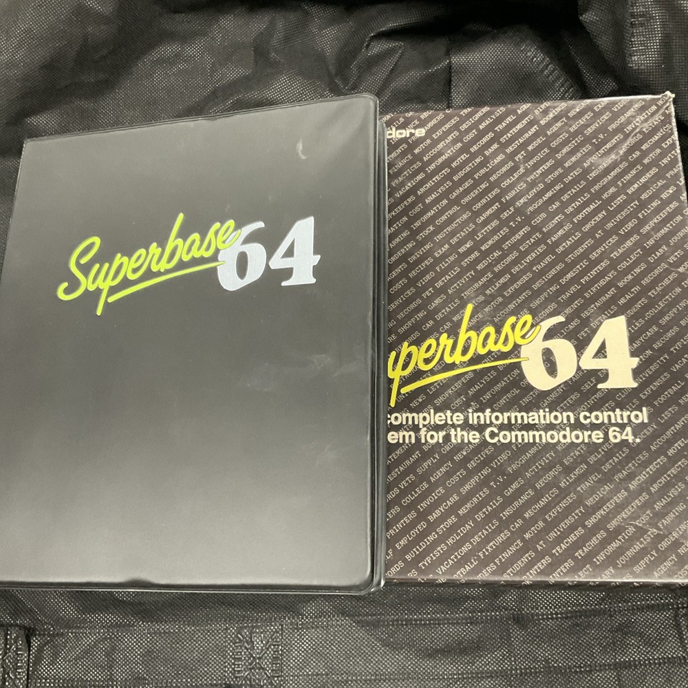 Superbase 64 Commodore Information Control System Used FREE SHIPPING