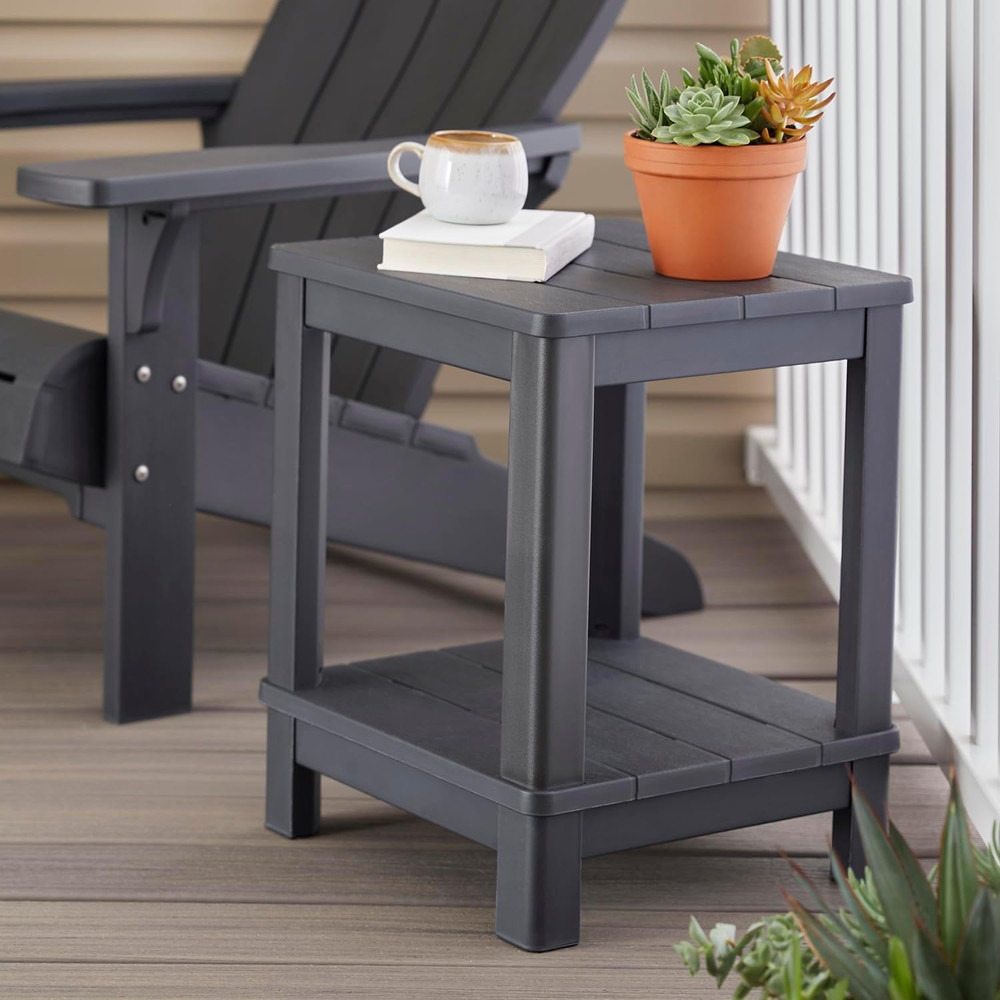 Deluxe Adirondack Side Table - Graphite