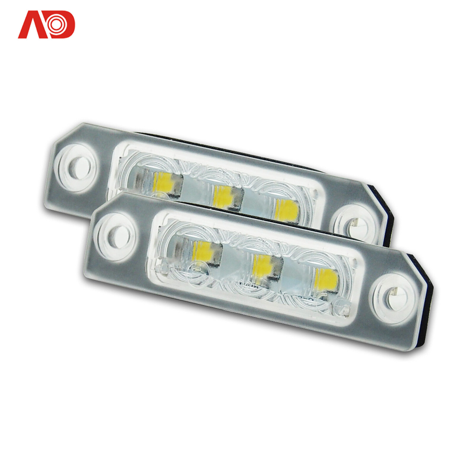 2x LED License Plate Light Tag Lamp For Ford Fusion Focus Mustang Flex Taurus SE