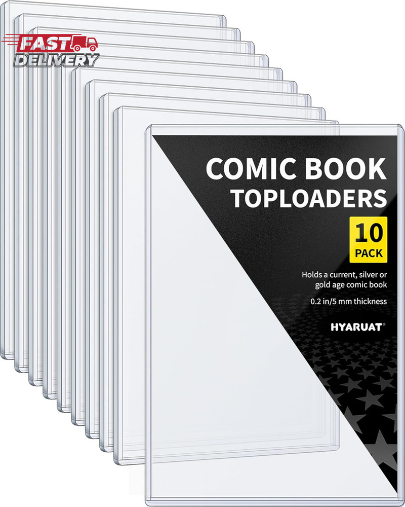 Comic Book Top Loaders - Protector Hard Case Sleeve, Toploader Holder for Silver