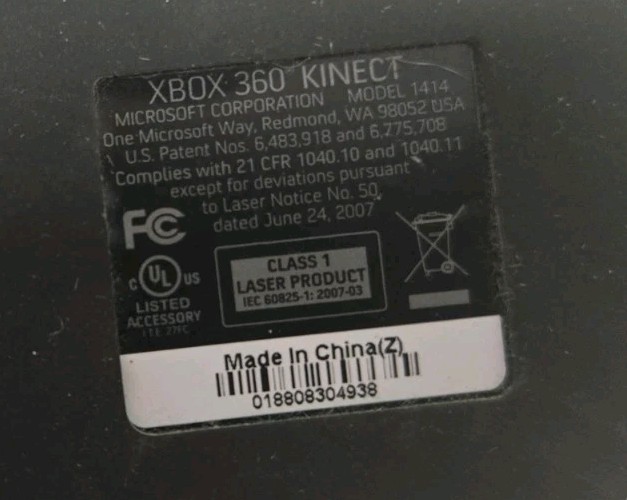 Microsoft 1414 Xbox 360 Kinect Sensor Bar Only - Black