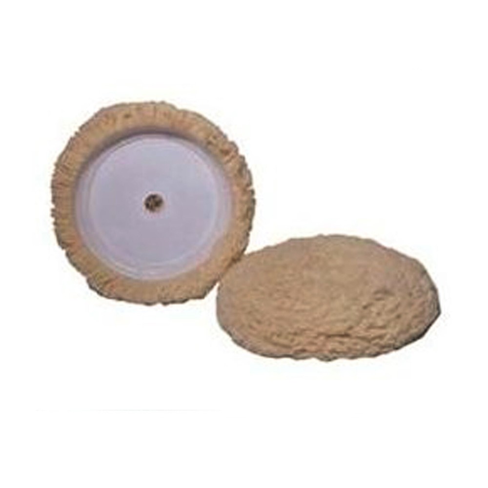 Wool Hook & Loop Grip Buffing Pad for Compound Cutting & Polishing White HB-175