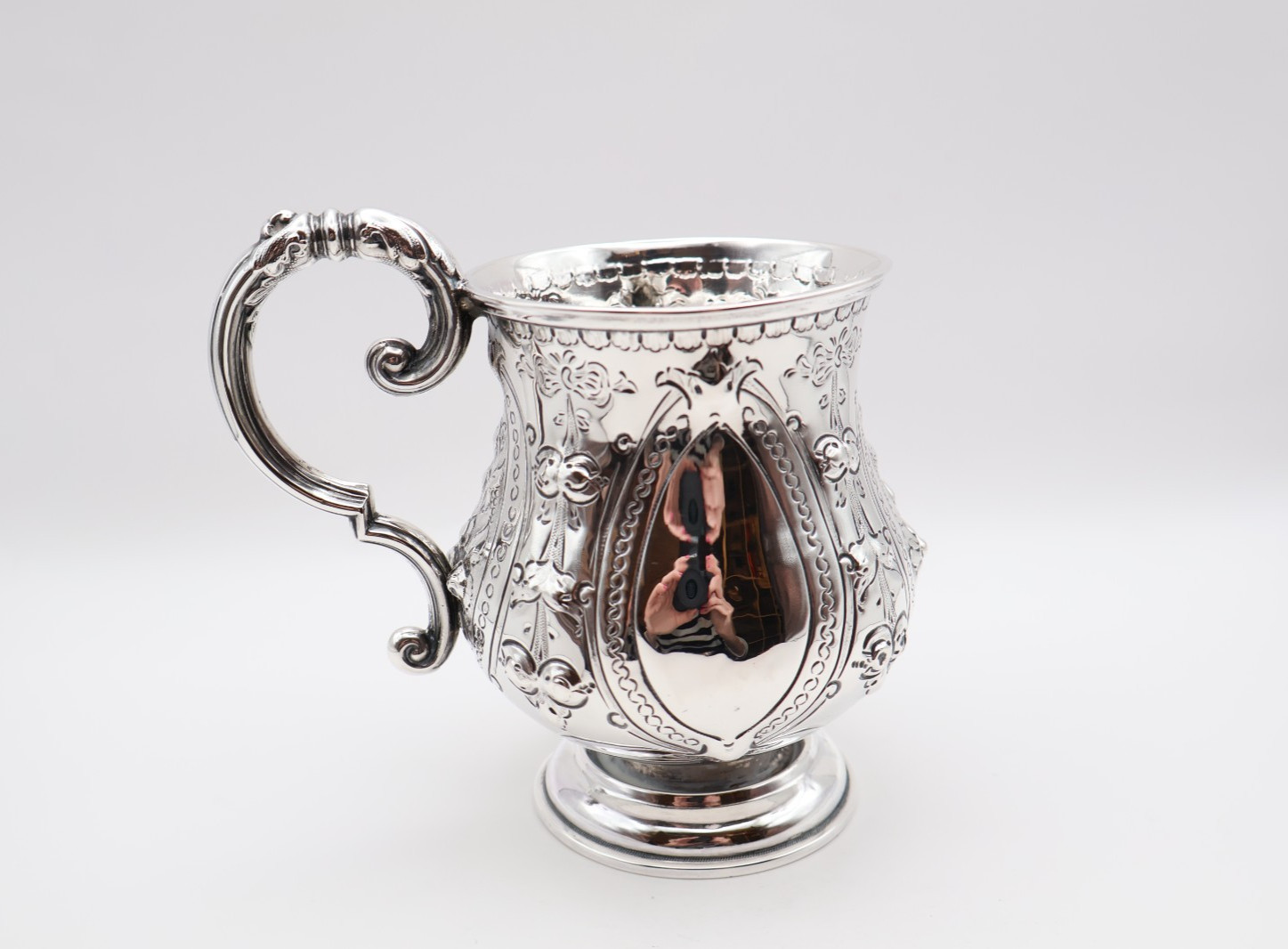 Heavy Quality Antique Victorian Solid Silver Tankard Cup Birmingham 1868