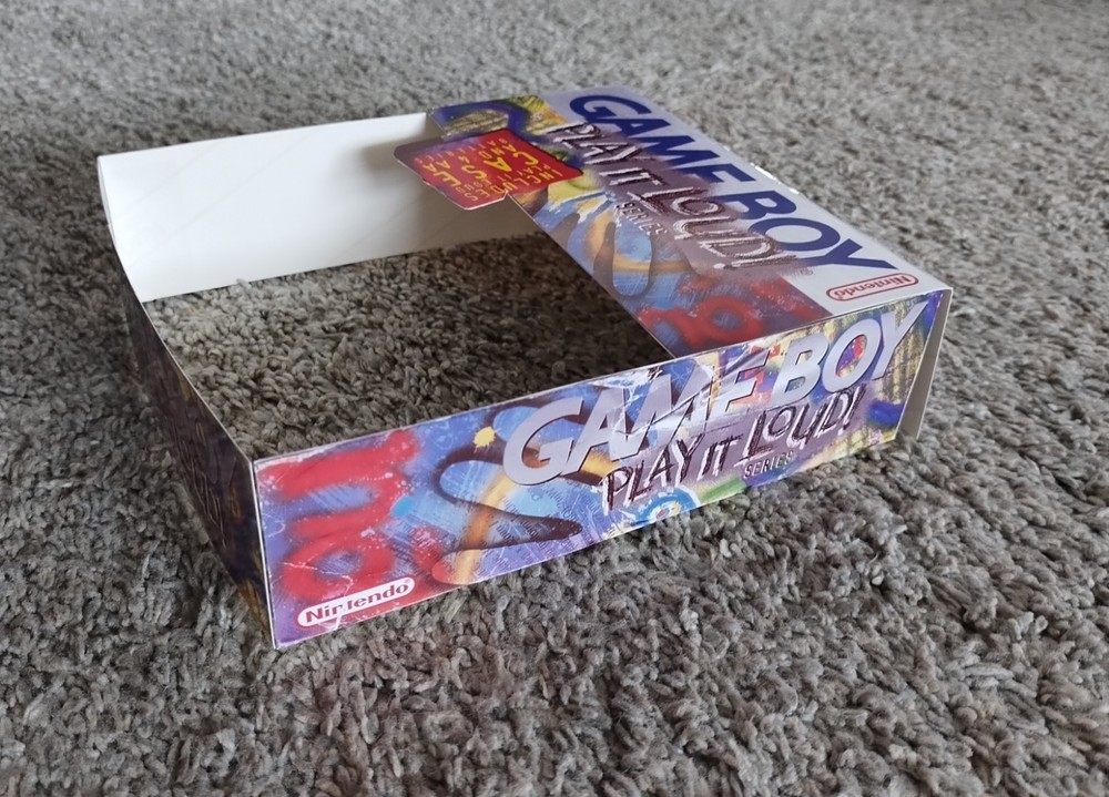 Reprinted Gameboy Play It Loud Insert For Case