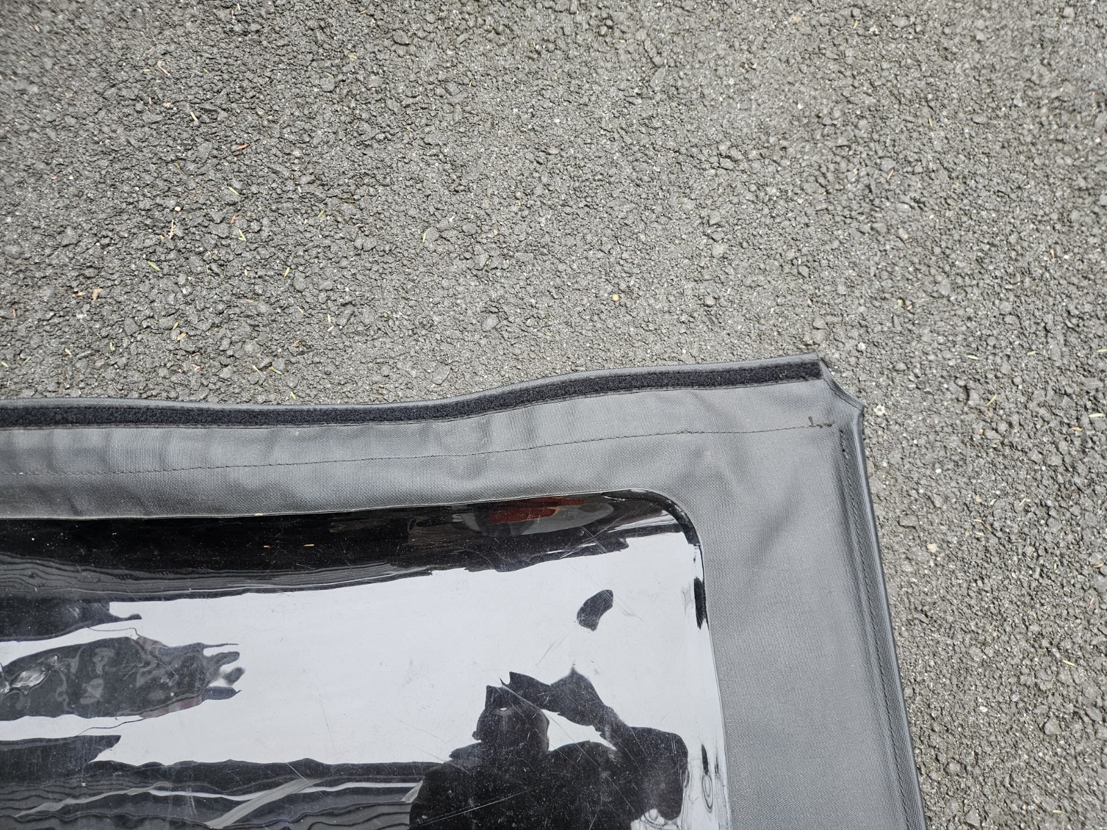 Jeep Wrangler 2 Door RH Passenger Soft Top Window Vinyl TINTED MOPAR JK 07-18