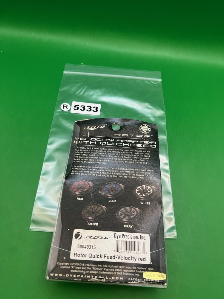 Dye Rotor Velocity Quick Feed Red