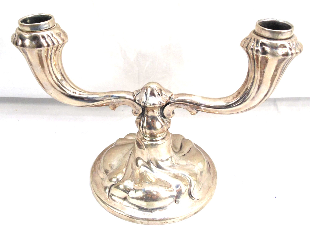 ✡REAL Jewish German ANTIQUE RARE SHABBAT judaica silver candle holder candelabra