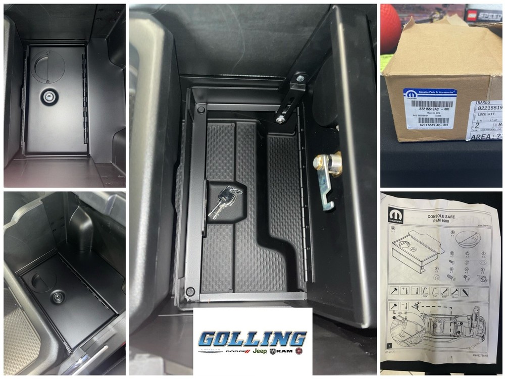 2019-2024 Ram 1500 DT Locking Console 82215519AC