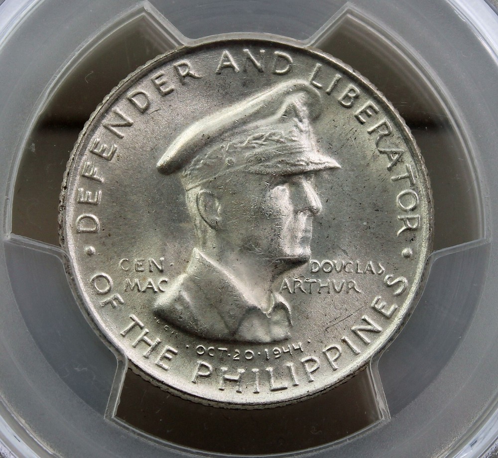 1947-S Philippines MacArthur 50 Centavos PCGS MS66