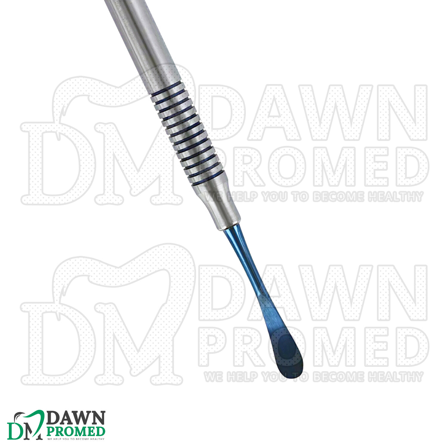 Dental Periosteal Elevator Molt # 9 Blue Titanium Coated Double Ended German Gr