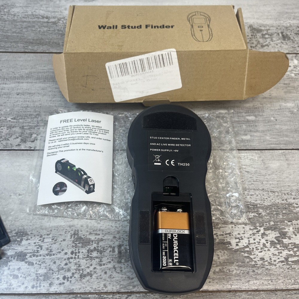 Nabini TH250 Wall Stud Finder Multi Function Sensor Wl Scanner