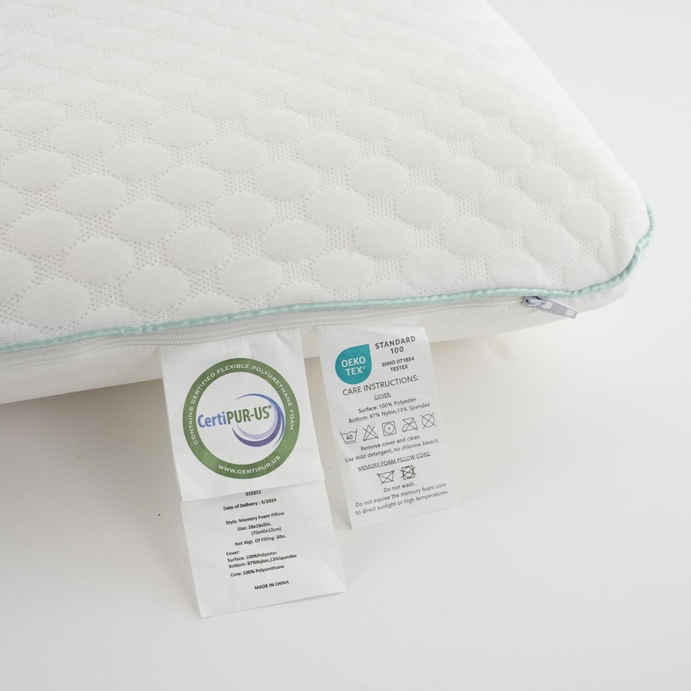 Cooling Soft Memory Foam & Cervical Neck Pillow with Height Adjustable-Ergonomic