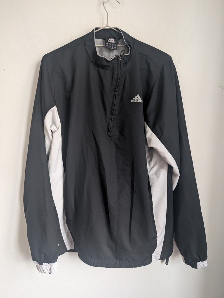 Adidas Black White Colourblock Jacket Size S (T38)