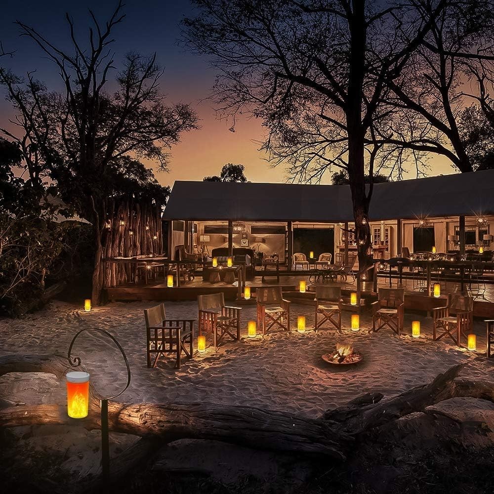 Versatile Hanging LED Flame Lantern - Magnetic Base & Gravity Sensing Effect