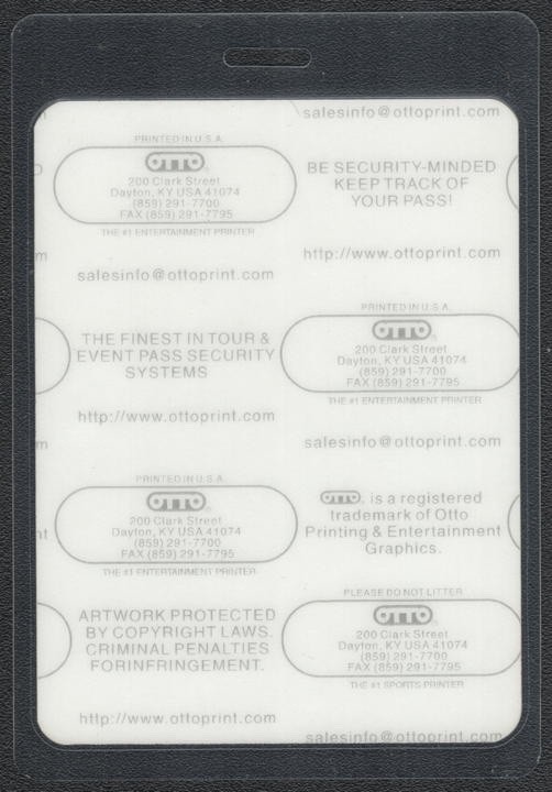 Dave Wilson Backstage Pass - 2000s Laminated Pass