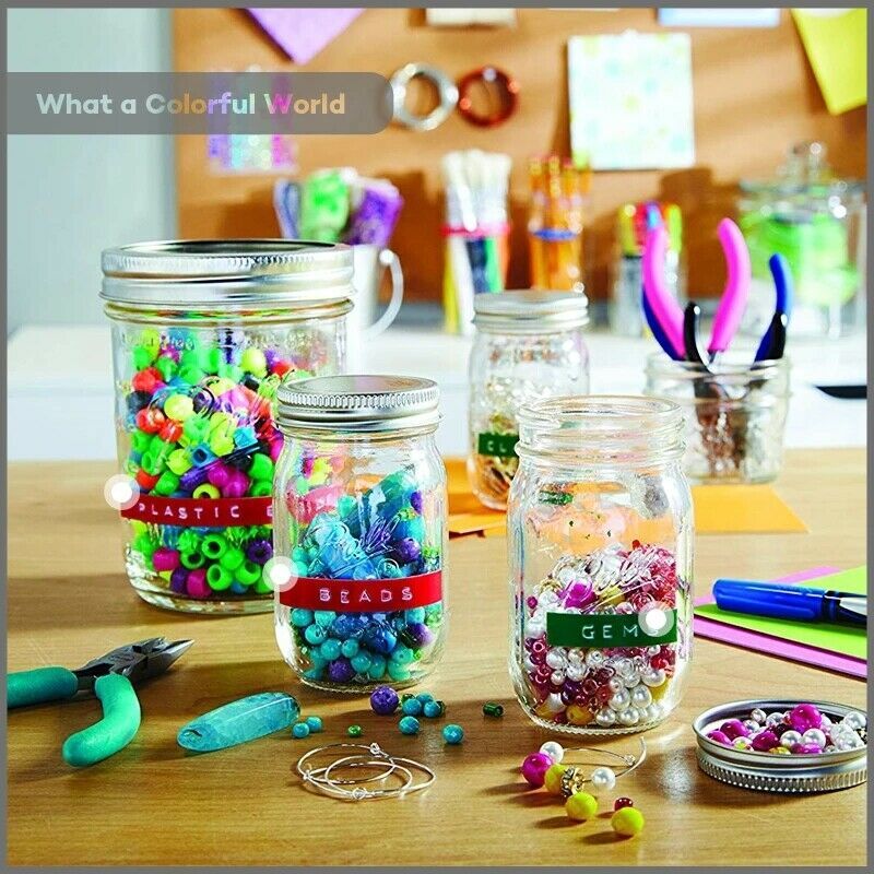 5PK Label Replace for Dymo 3D Plastic Embossing Tape Xpress Label Maker 3/8" 3m