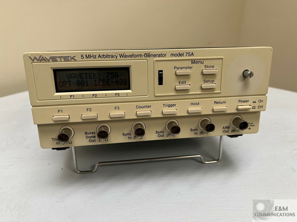 MODEL 75A WAVETEK 5 MHZ ARBITRARY WAVEFORM GENERATOR SERIAL # A93010089