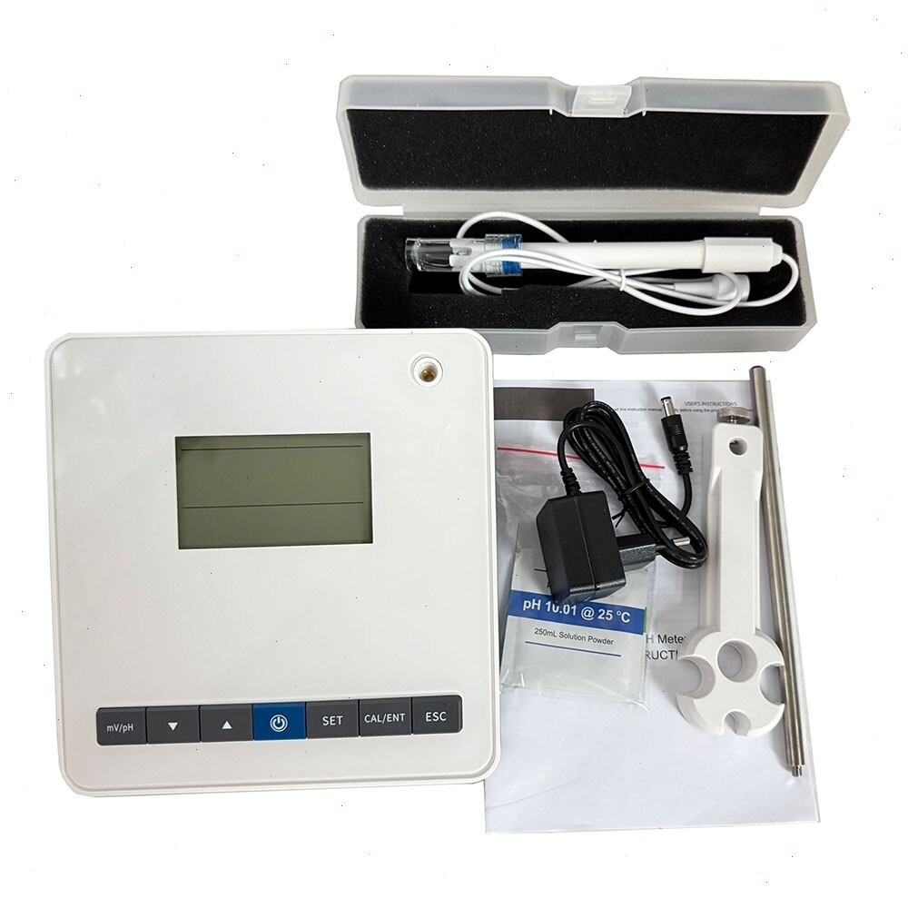 Digital Benchtop PH Meter Tester with PH Buffer Powder PH Range 0.00~14.00