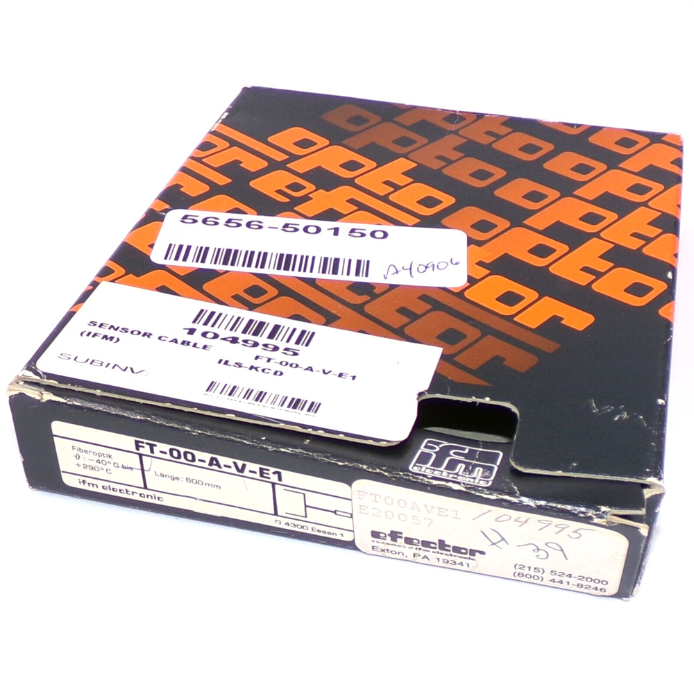 IFM Efector Fiber Optic Diffuse Reflection Sensor E20057 (FT-00-A-V-E1)