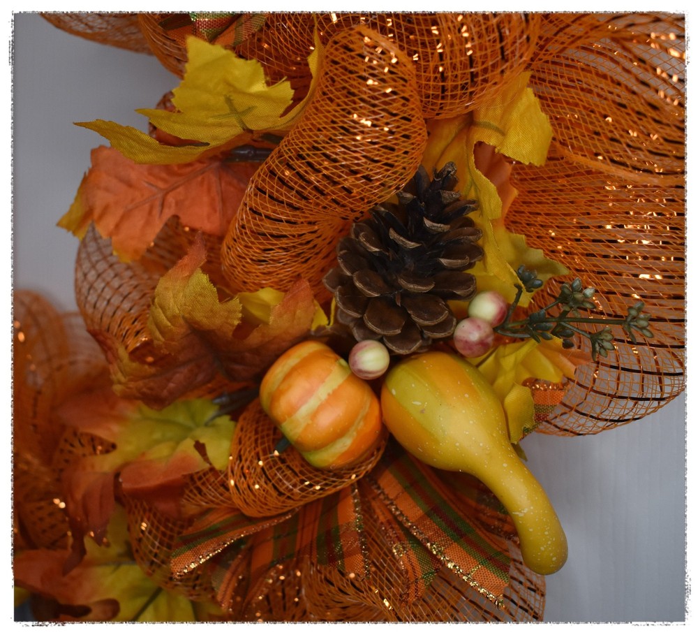 Fabulous Fall Deco Mesh Wreath