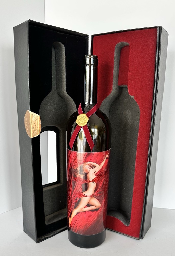 Marilyn Monroe Empty Wine Bottle With Box