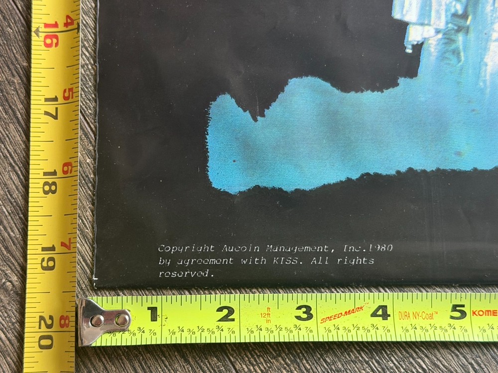 KISS Shopping Bag ACE FREHLEY Unmasked Tour Australia 1980 Vintage Kiss Aucoin