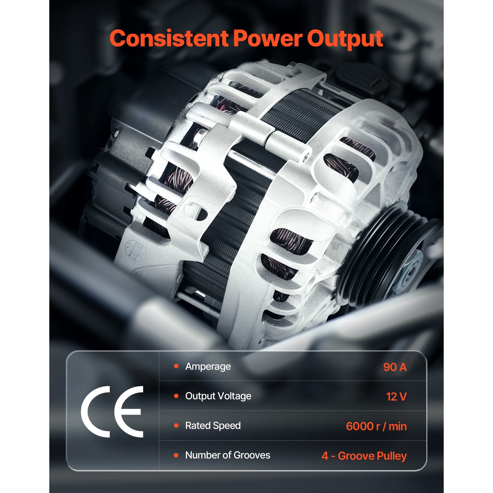 Alternator for Kia Soul 10-11 Spectra 07-09 HYUNDAI Elantra 07-12 L4 2.0L 11311N