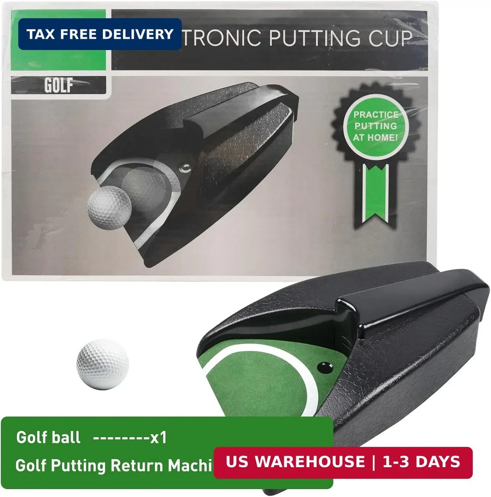 Golf Ball Return Putting Unit, Automatic Return Machine, Indoor Golf Putting Hol