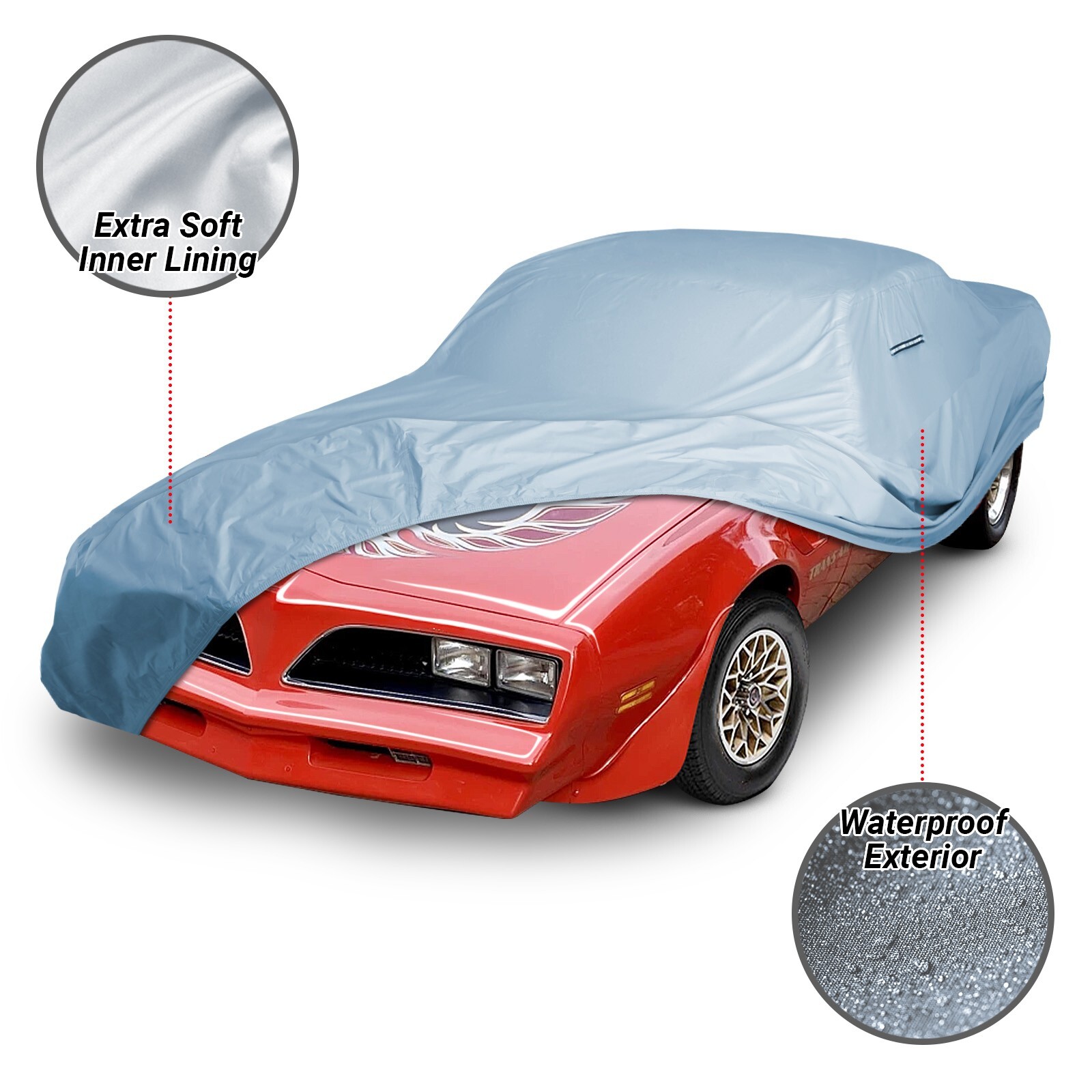 1974-1981 Pontiac Trans AM Custom Car Cover - All-Weather Waterproof Protection