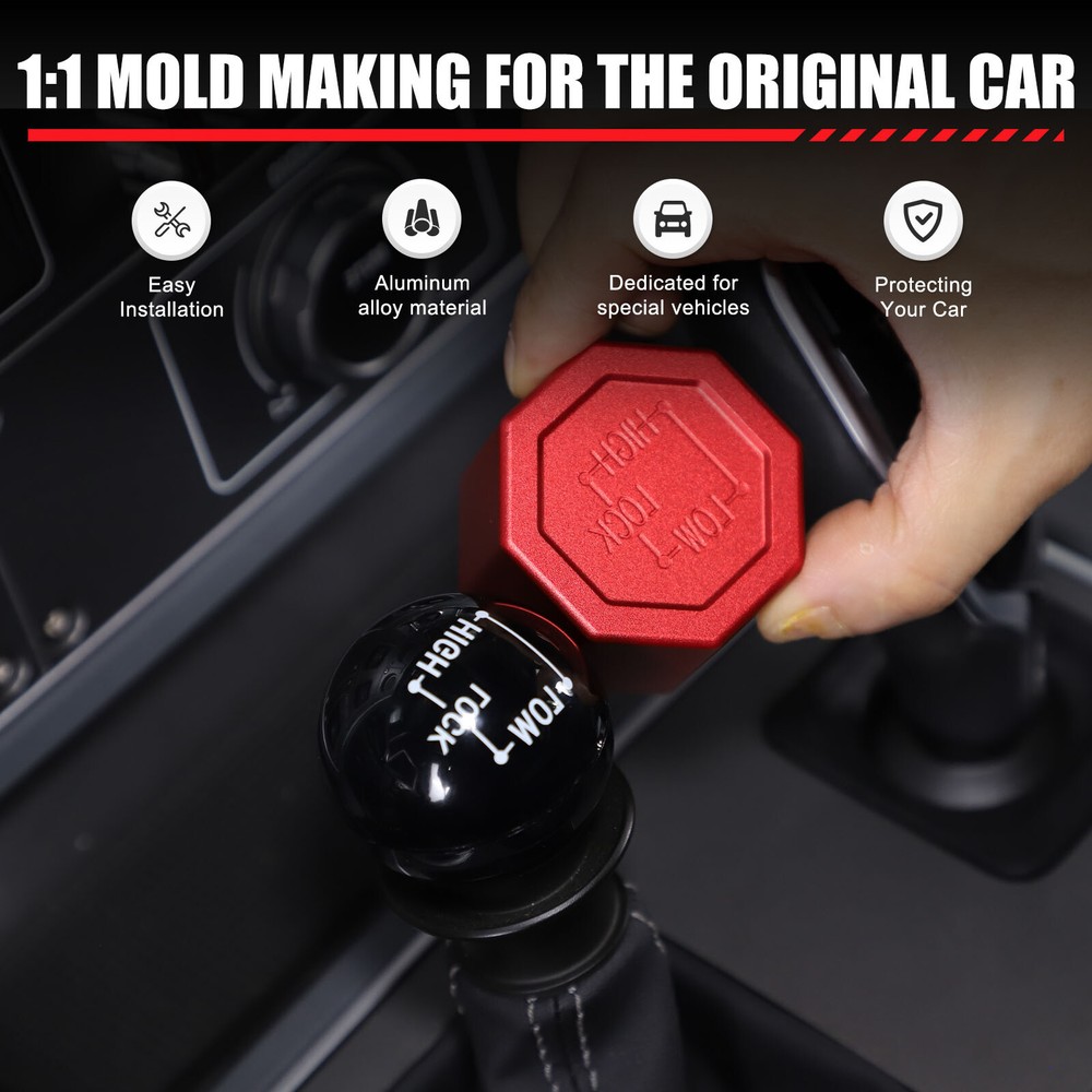 Replace Red Alloy Differential Lock Control Knob Head For Ineos Grenadier 2020+