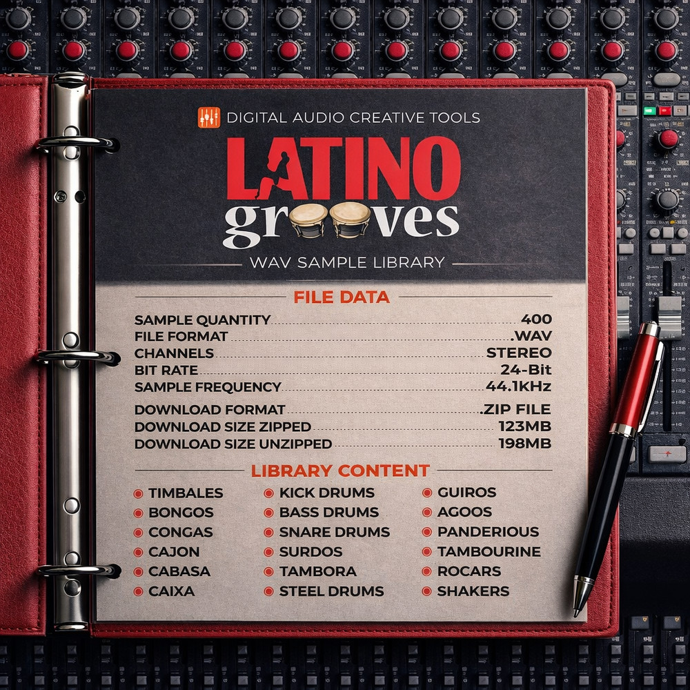 Latino Grooves Drum Loops & Percussion Sample Library